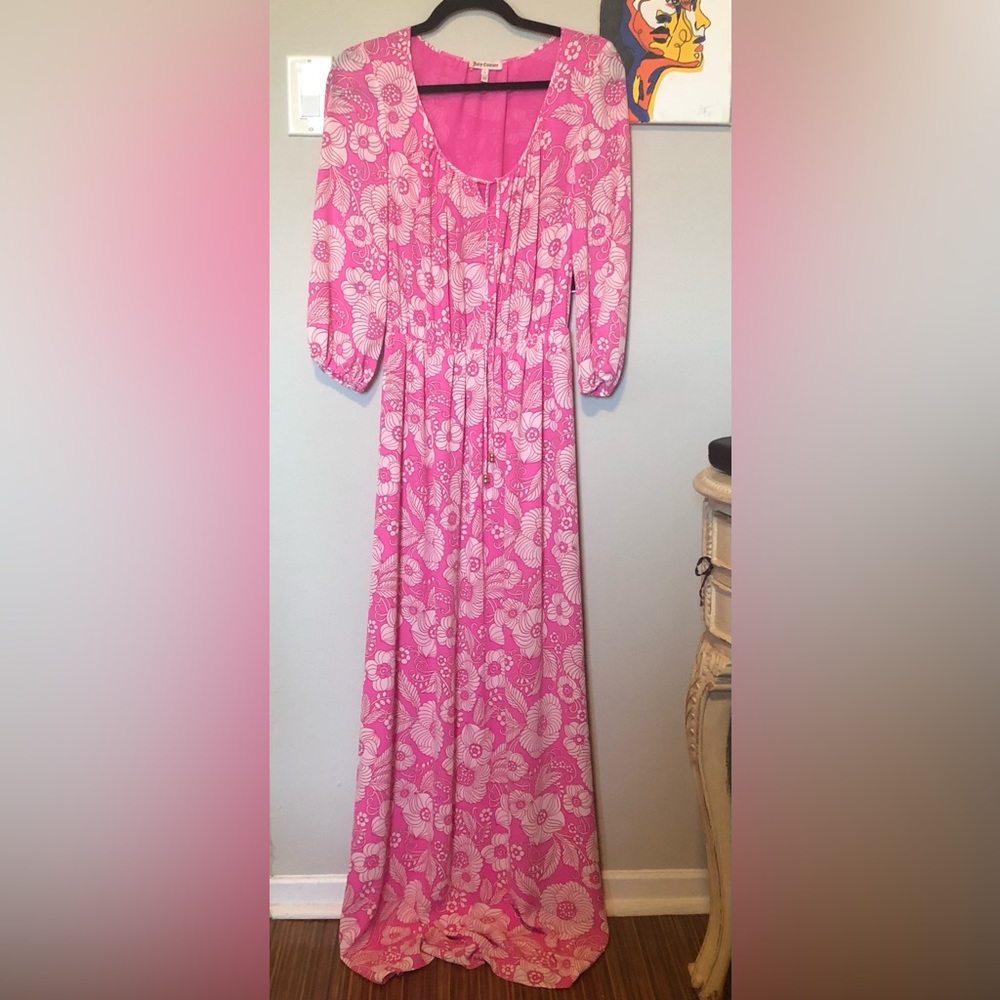 Juicy Couture Pink floral maxi dress